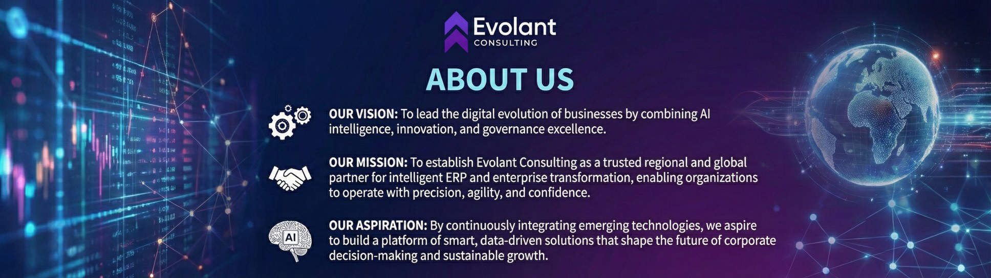 Evolant - about us banner